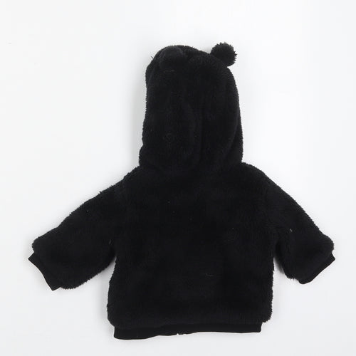 Nutmeg Baby Black   Jacket  Size 0-3 Months   Zip