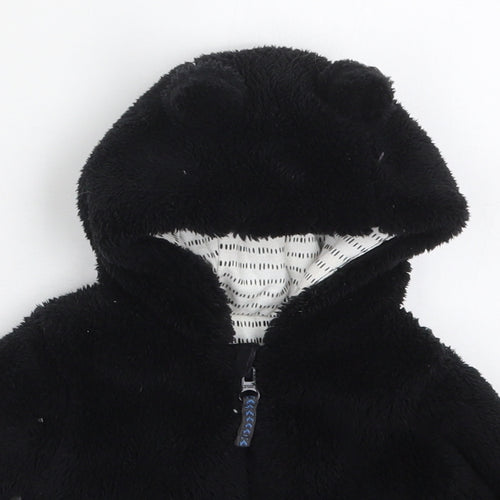 Nutmeg Baby Black   Jacket  Size 0-3 Months   Zip