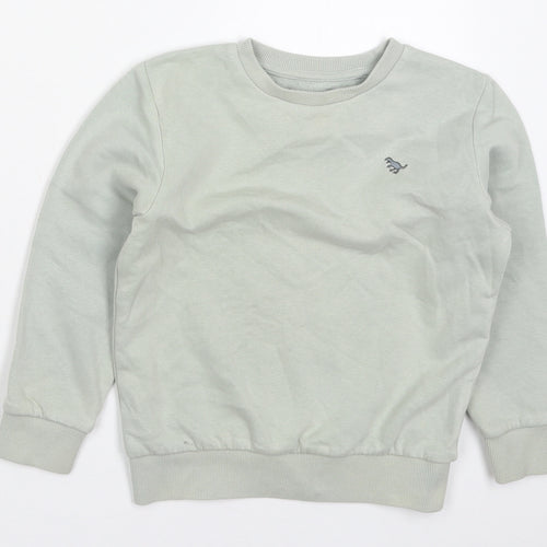 NEXT Boys Green  Cotton Pullover Sweatshirt Size 3-4 Years  Pullover