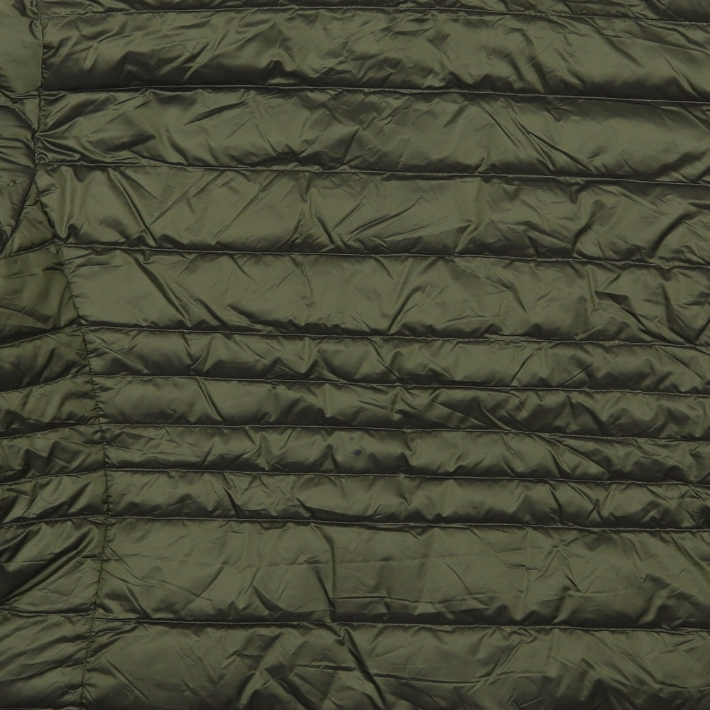 Marks and Spencer Womens Green   Quilted Coat Size 22  Zip