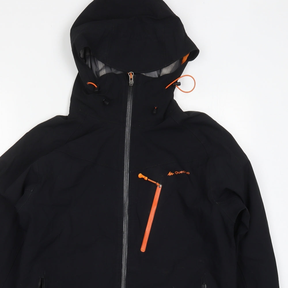 Quechua Mens Black   Jacket Coat Size XL  Zip