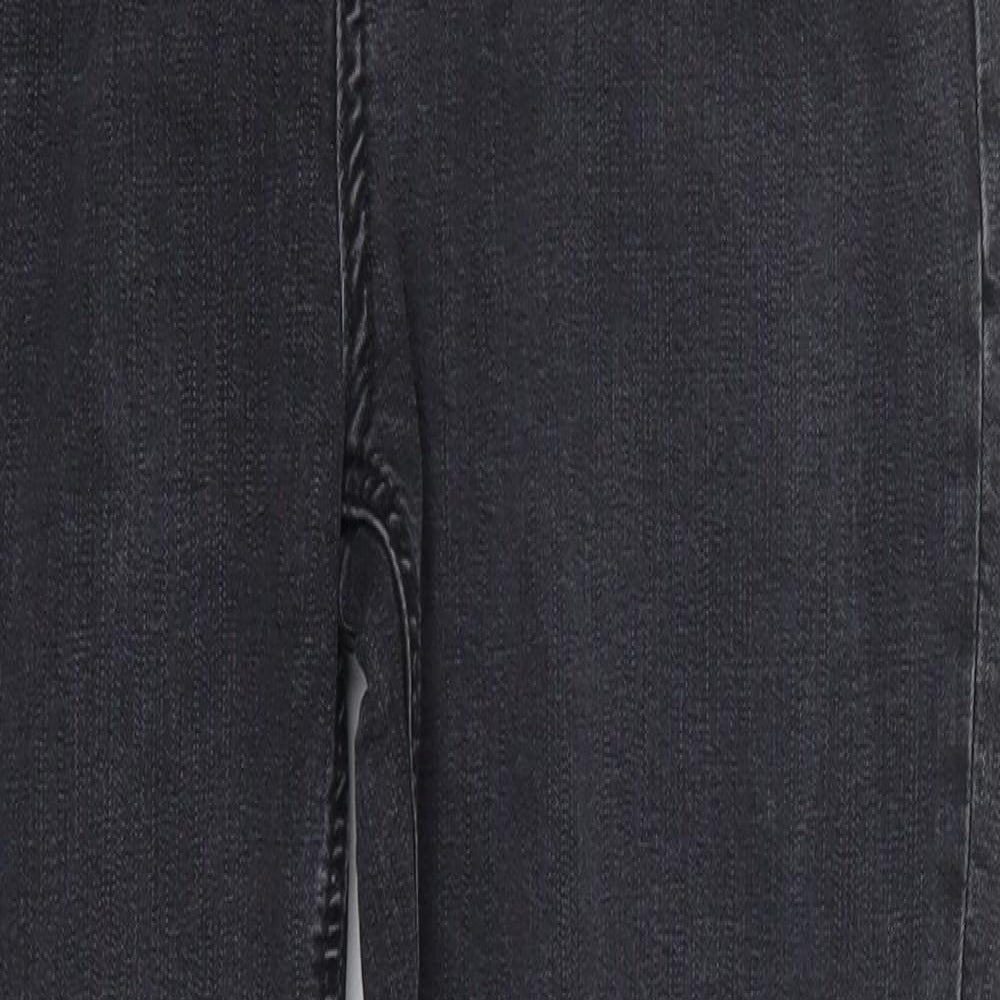 Marks and Spencer Womens Grey  Lyocell Skinny Jeans Size 12 L27 in Regular Button