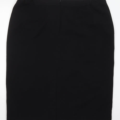 Simply Be Womens Black  Polyester Straight & Pencil Skirt Size 24   Zip
