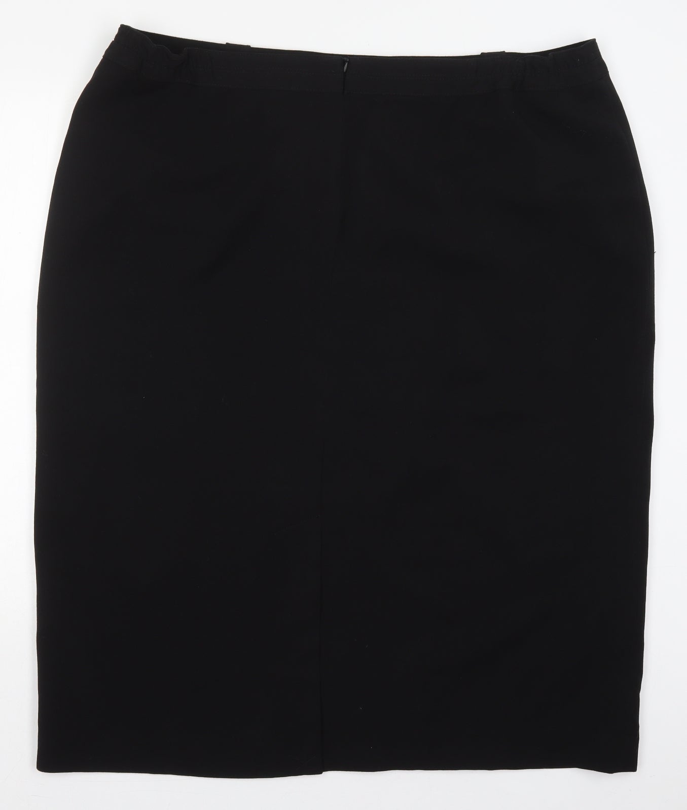 Simply Be Womens Black  Polyester Straight & Pencil Skirt Size 24   Zip