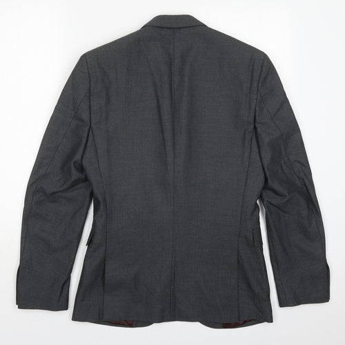 NEXT Mens Grey  Polyester Jacket Suit Jacket Size 36