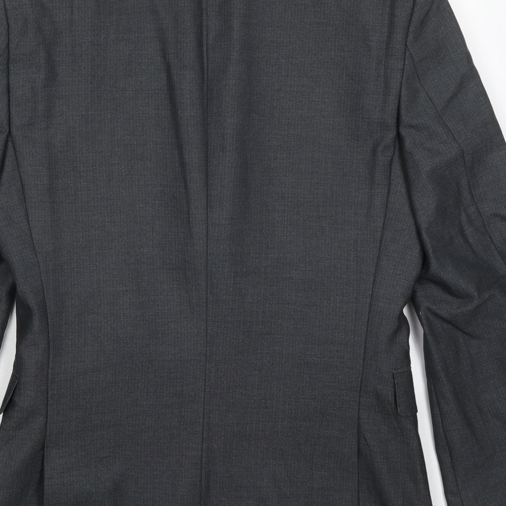 NEXT Mens Grey  Polyester Jacket Suit Jacket Size 36