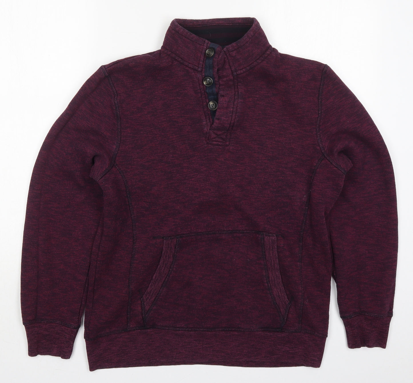 Easy Mens Purple  Polyester Pullover Sweatshirt Size M
