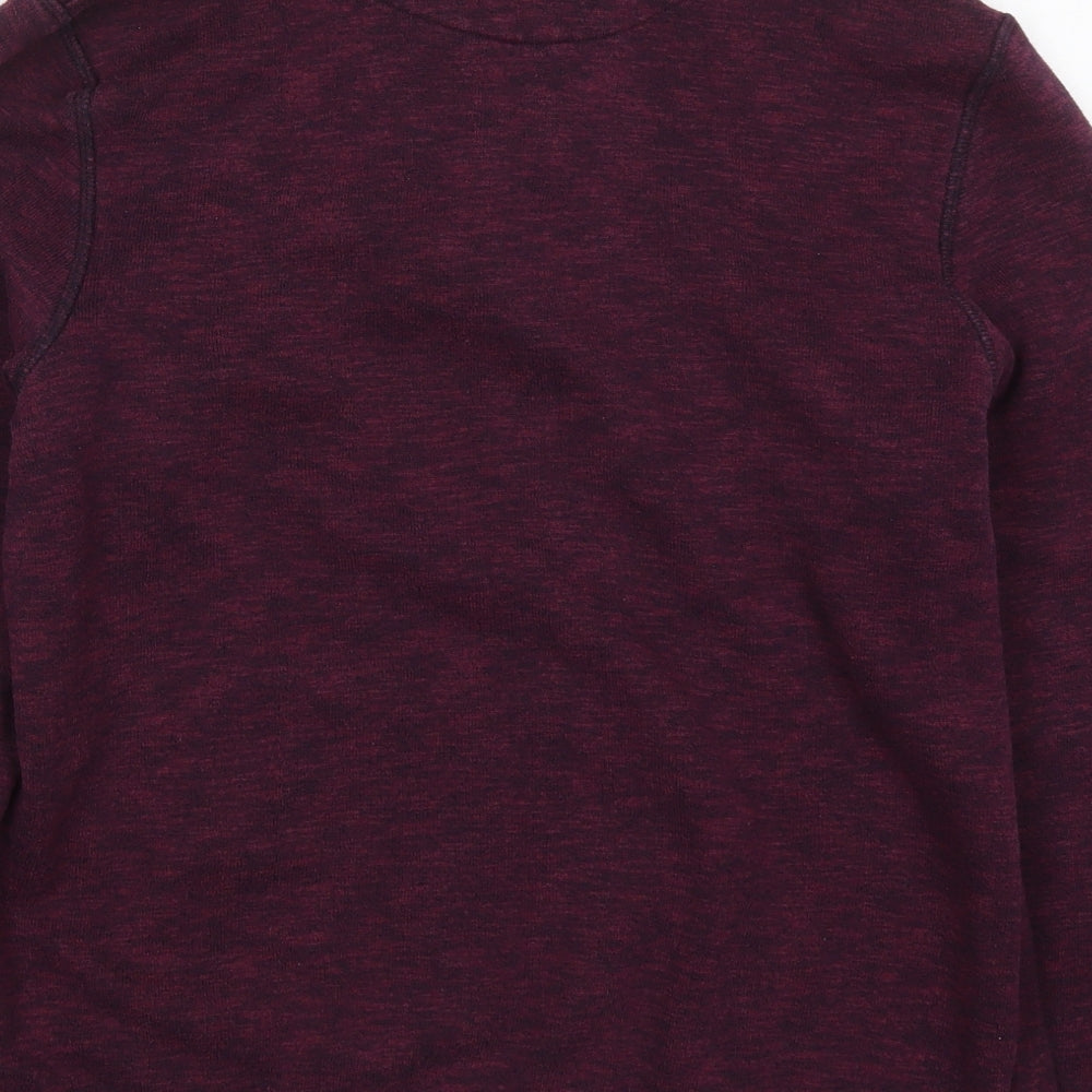Easy Mens Purple  Polyester Pullover Sweatshirt Size M