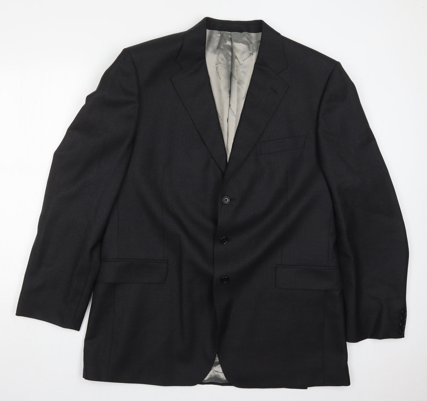 Aquascutum Mens Grey  Wool Jacket Suit Jacket Size 46