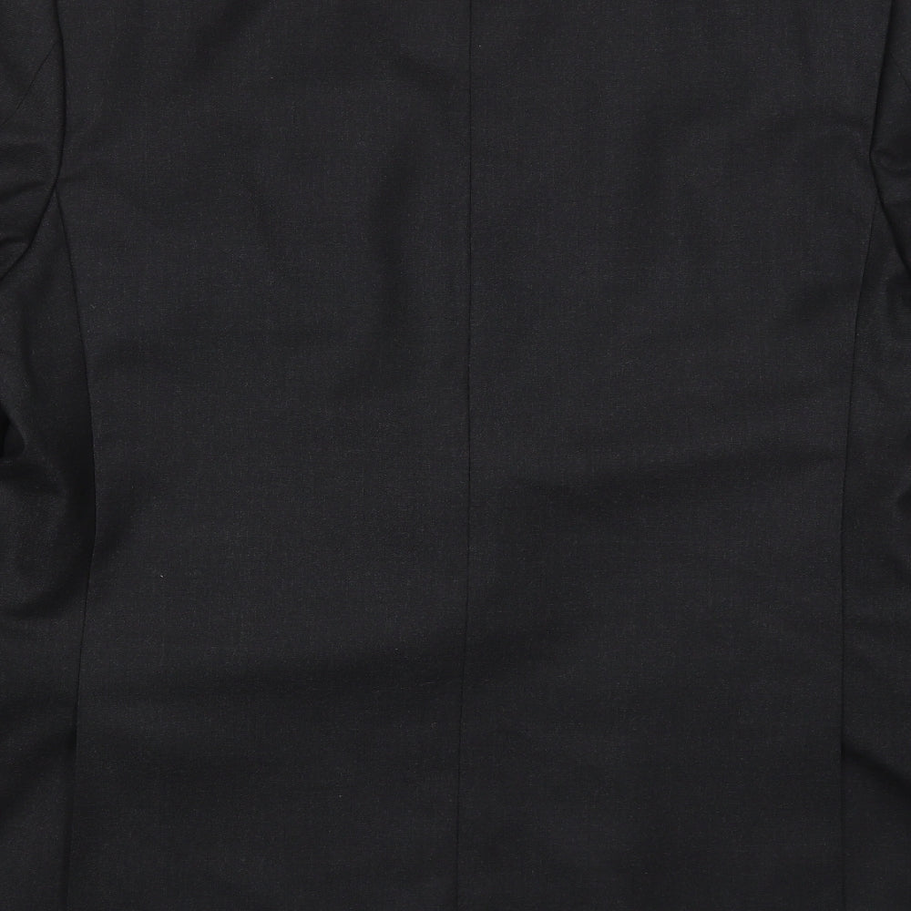 Aquascutum Mens Grey  Wool Jacket Suit Jacket Size 46