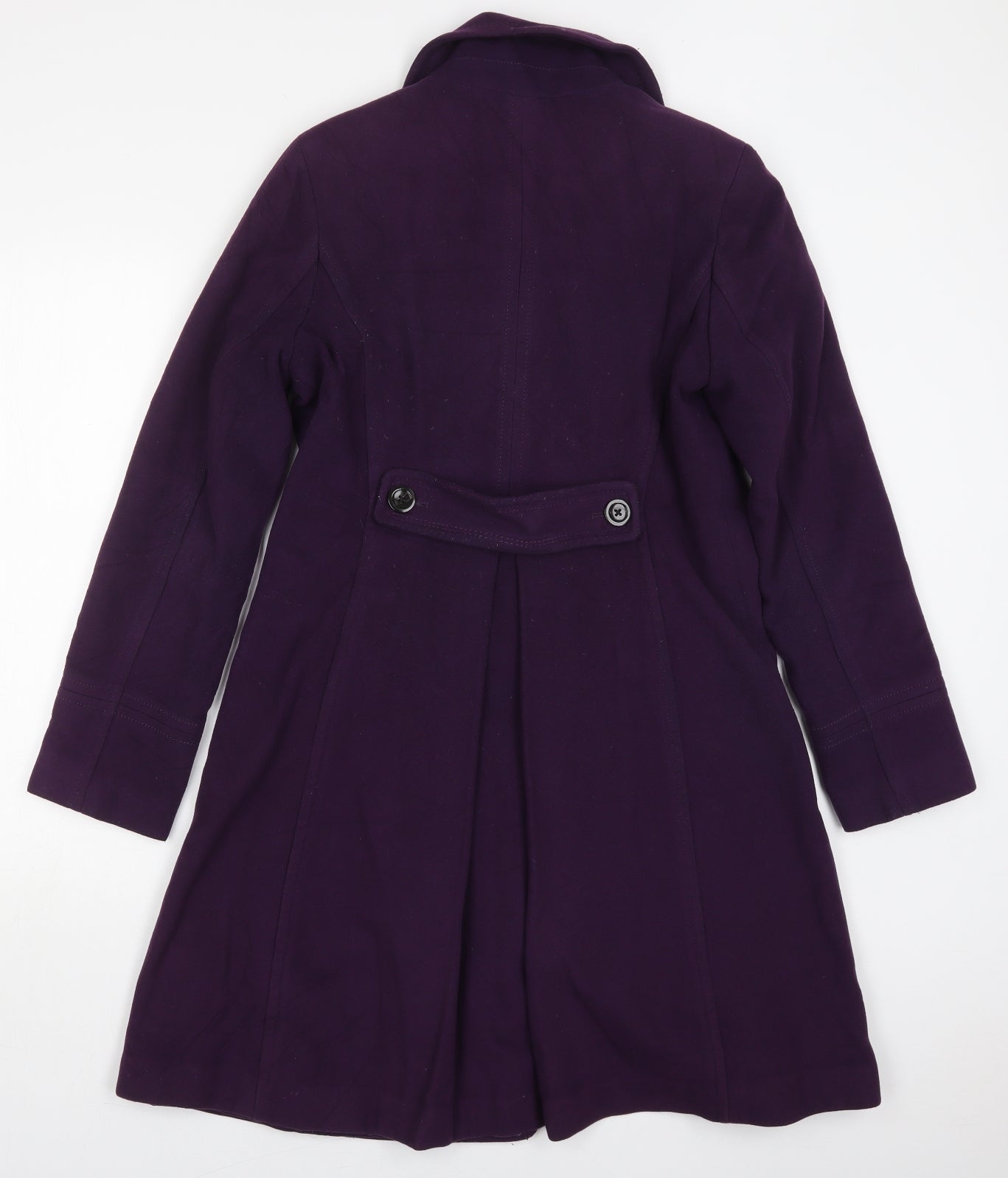 Lands End Womens Purple   Pea Coat Coat Size 12  Button