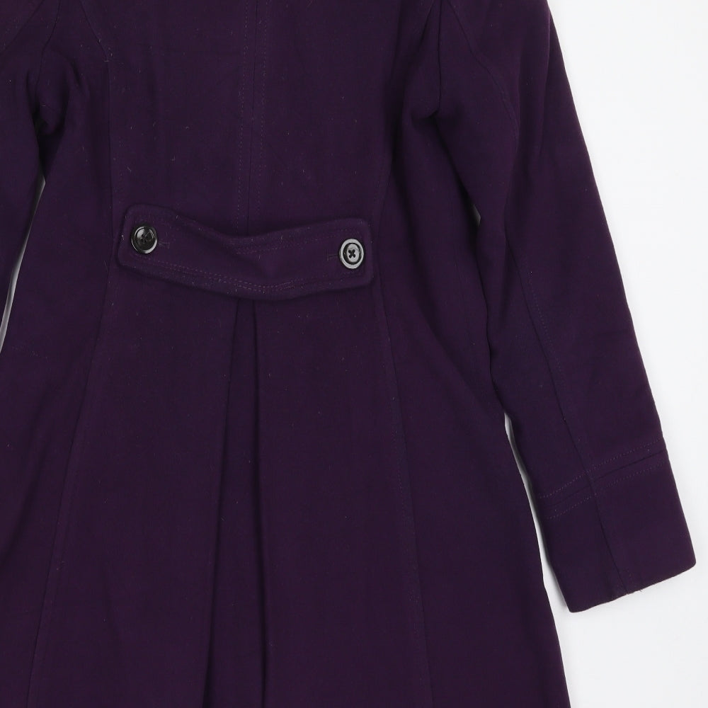 Lands End Womens Purple   Pea Coat Coat Size 12  Button