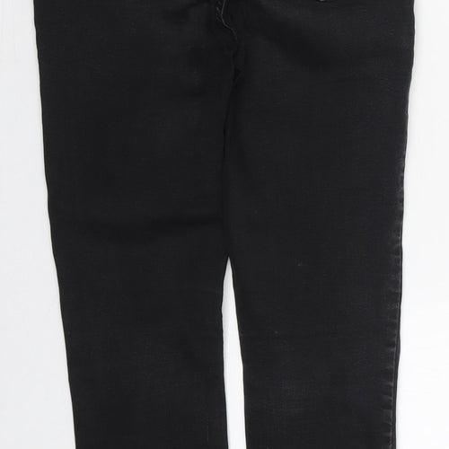 New Look Womens Black  Cotton Skinny Jeans Size 10 L27 in Regular Button