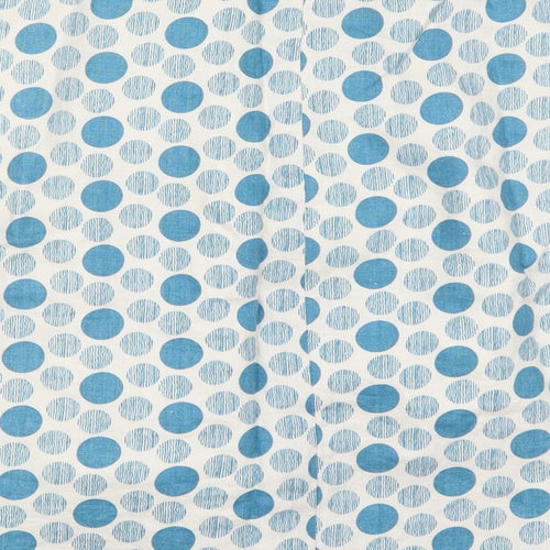 Boden Womens Blue Polka Dot Linen Skater Skirt Size 12   Zip