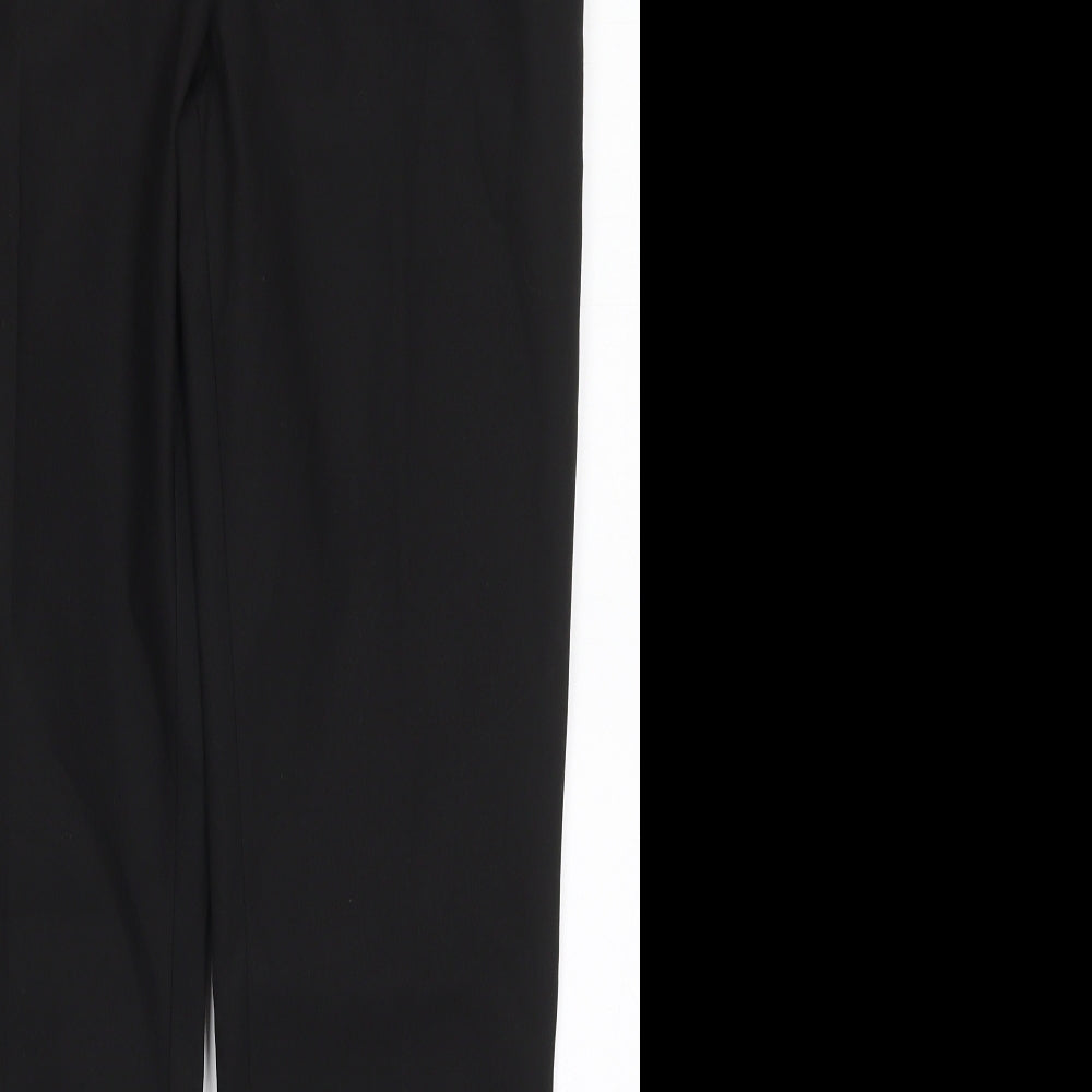 Marks and Spencer Boys Black  Polyester Dress Pants Trousers Size 14-15 Years  Regular Hook & Eye