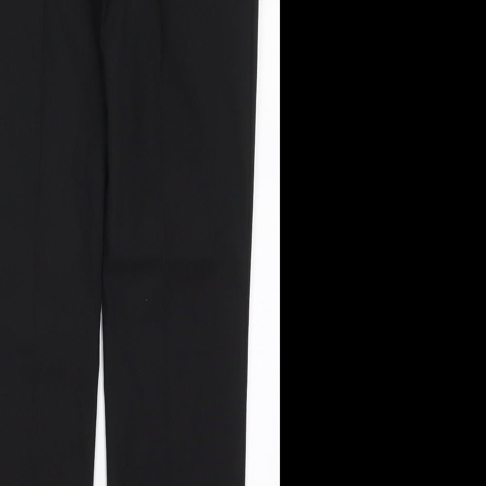 Marks and Spencer Boys Black  Polyester Dress Pants Trousers Size 14-15 Years  Regular Hook & Eye
