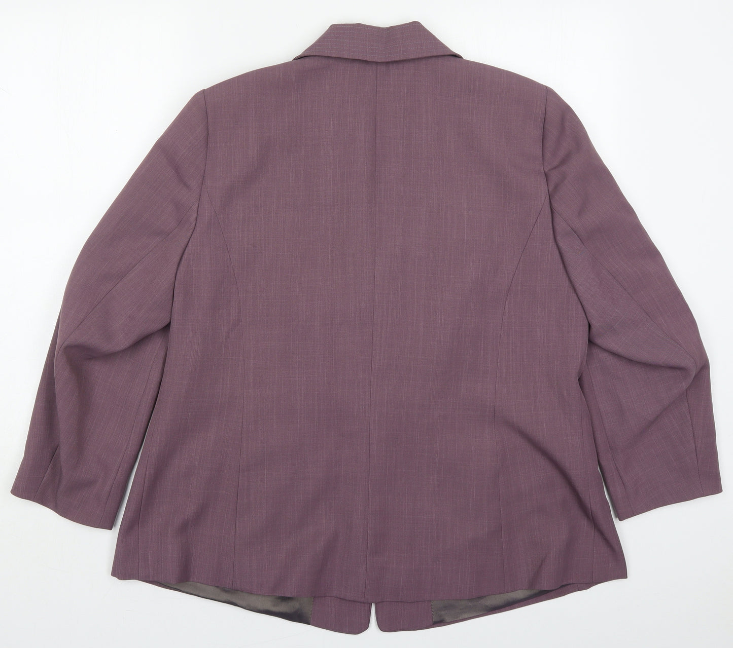 essence Womens Purple  Polyester Jacket Suit Jacket Size 20