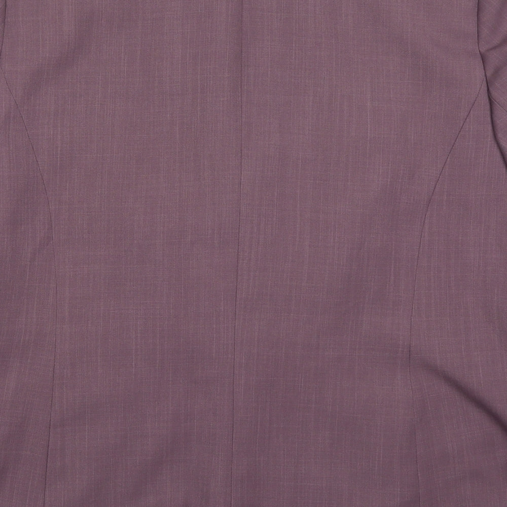 essence Womens Purple  Polyester Jacket Suit Jacket Size 20