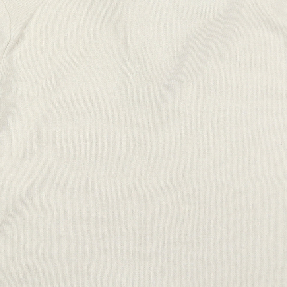 Zara Womens Ivory  Viscose Pullover Sweatshirt Size L  Pullover