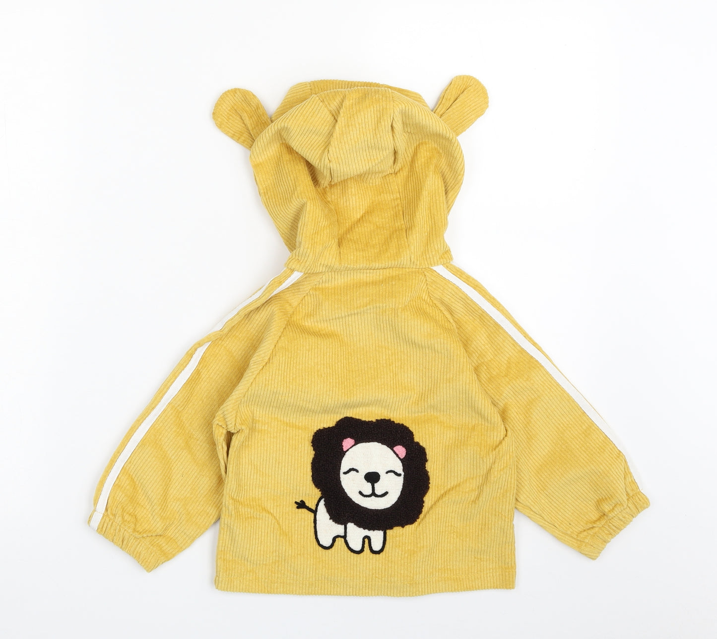 PatPat Baby Yellow   Jacket  Size 18-24 Months   Zip - Lion