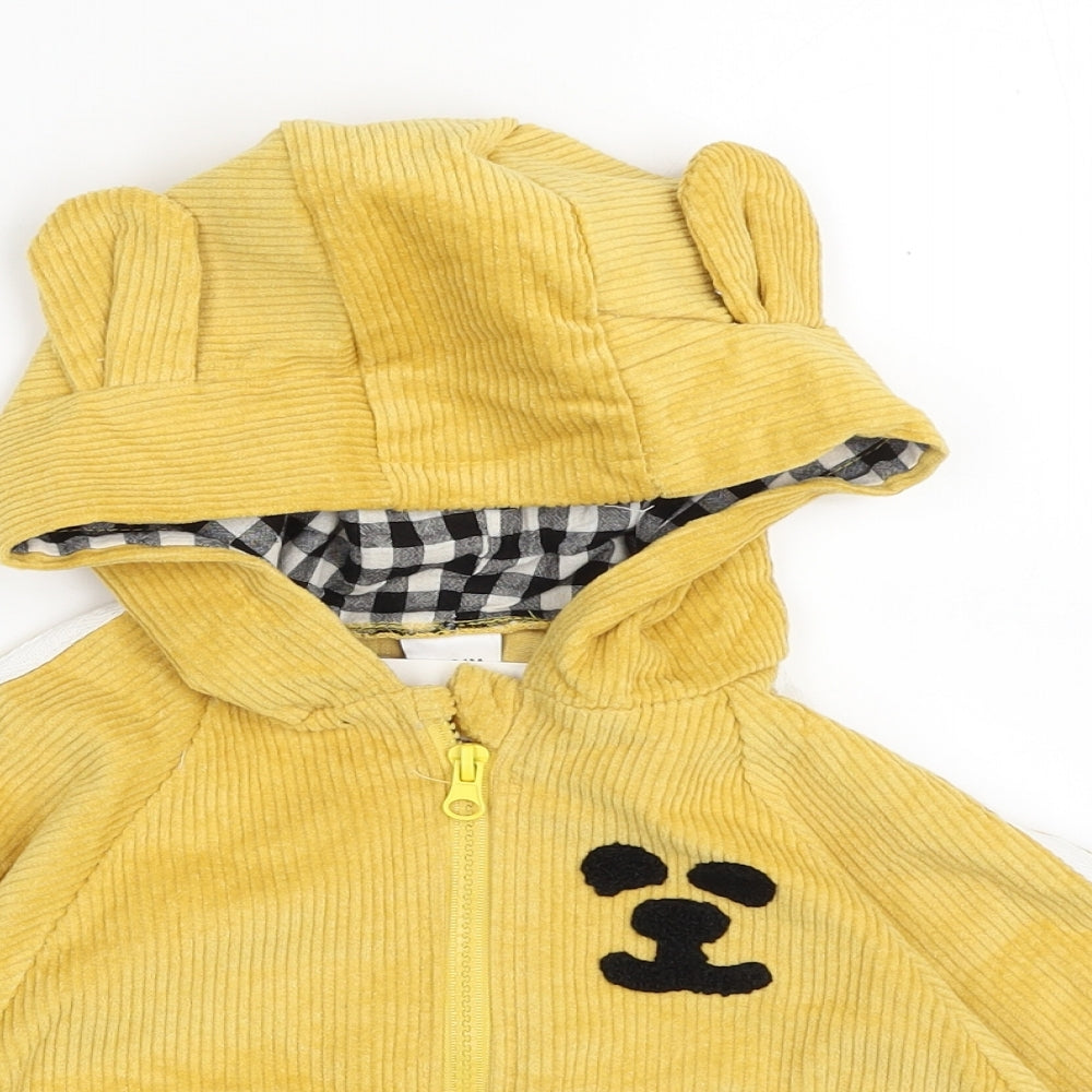 PatPat Baby Yellow   Jacket  Size 18-24 Months   Zip - Lion