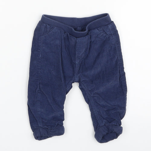 Marks and Spencer Baby Blue  100% Cotton Cropped Leggings Size 3-6 Months