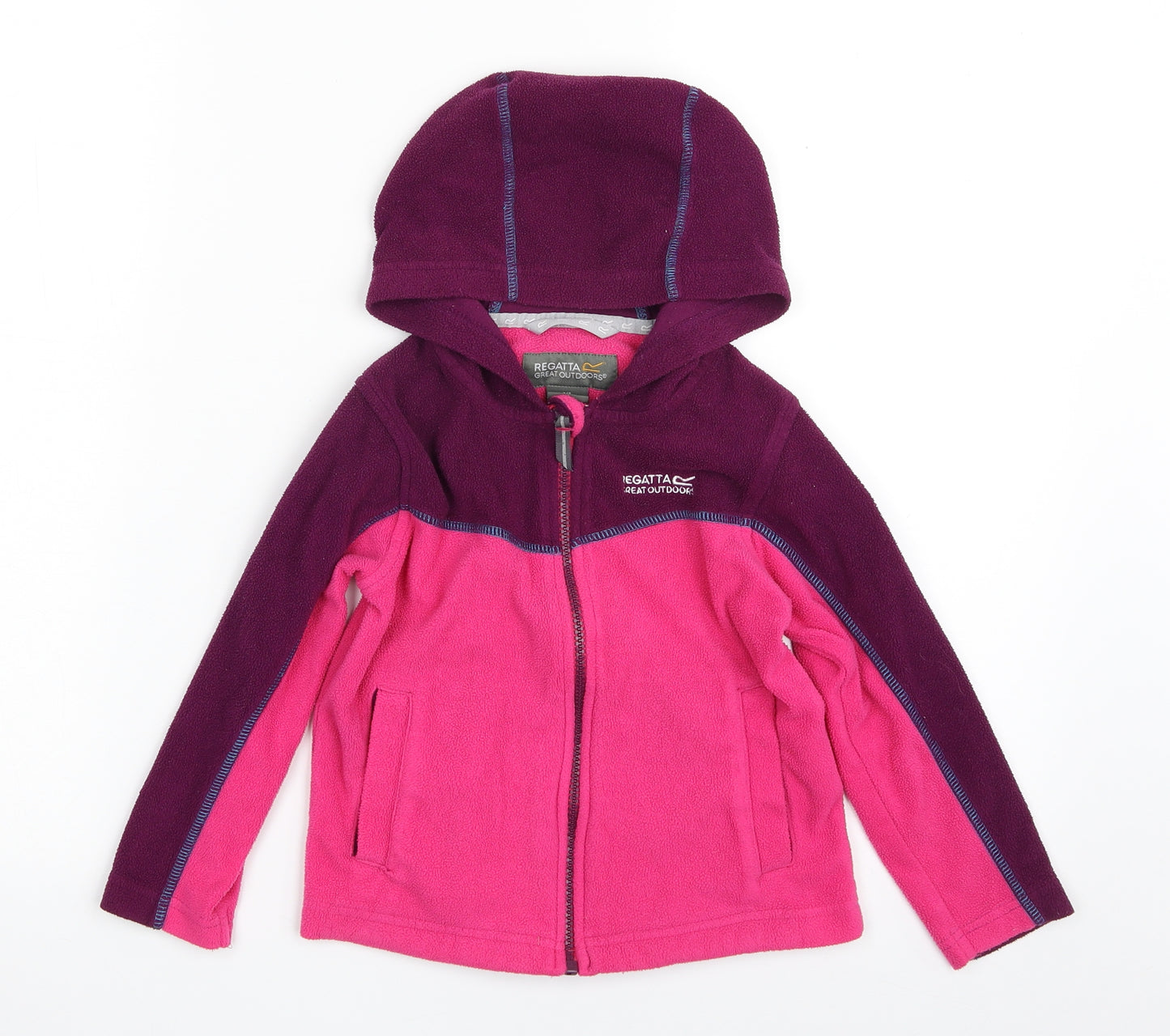 Regatta Girls Pink   Jacket  Size 4-5 Years  Zip