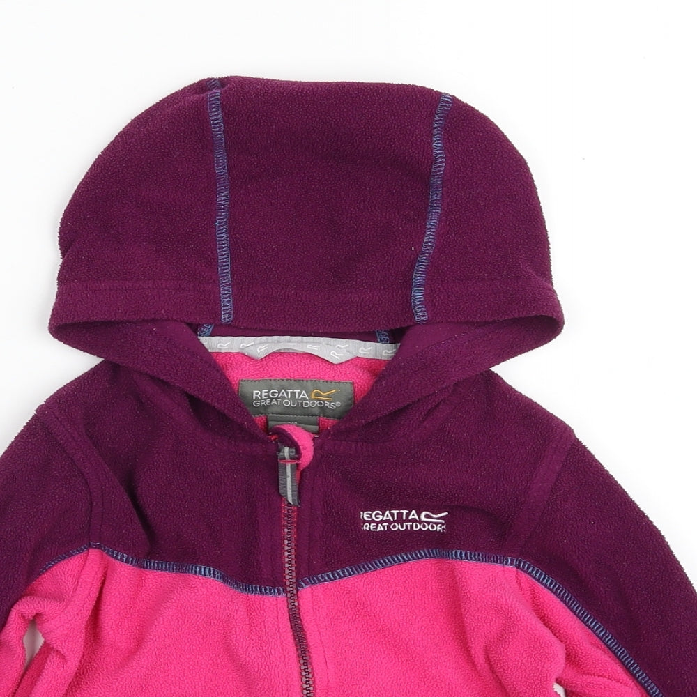 Regatta Girls Pink   Jacket  Size 4-5 Years  Zip