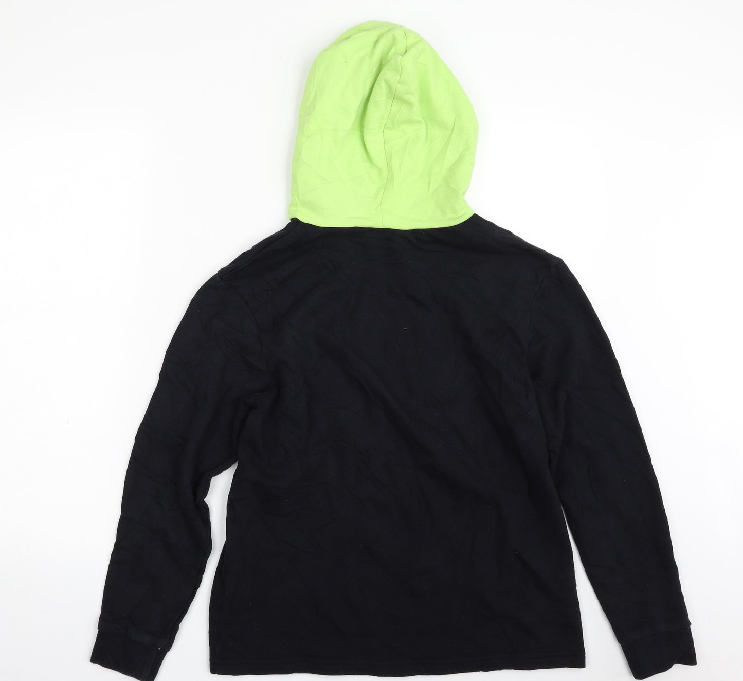 H&M Boys Black  Cotton Pullover Hoodie Size 12-13 Years  Pullover - New York City