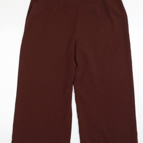 Dorothy Perkins Womens Brown  Polyester Trousers  Size 16 L25 in Regular Zip