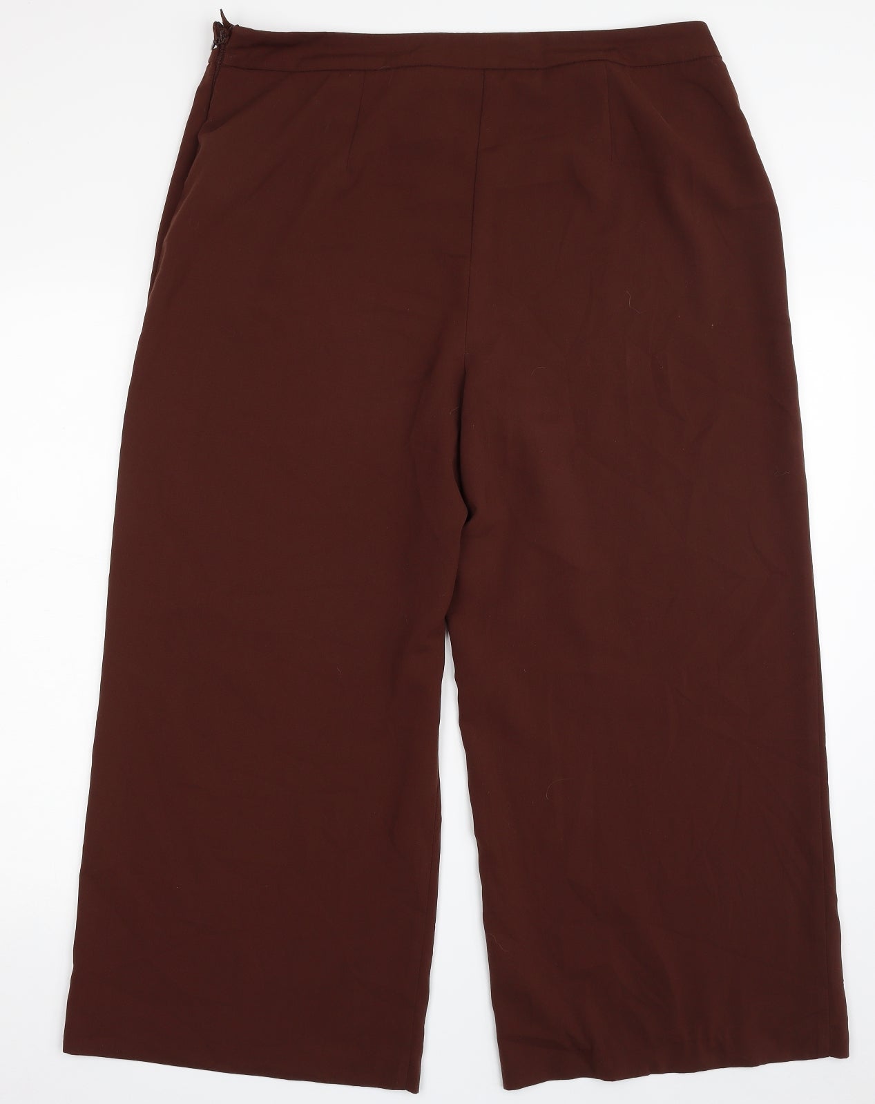 Dorothy Perkins Womens Brown  Polyester Trousers  Size 16 L25 in Regular Zip