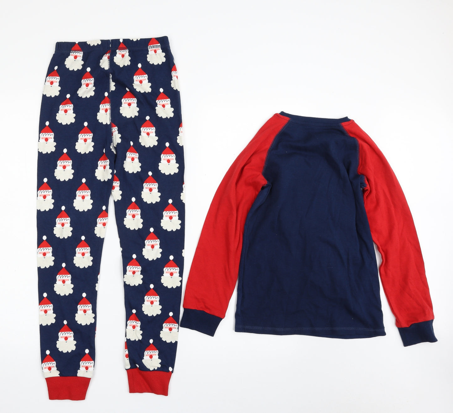 NEXT Boys Blue  100% Cotton  Pyjama Set Size 8-9 Years  Pullover - Christmas