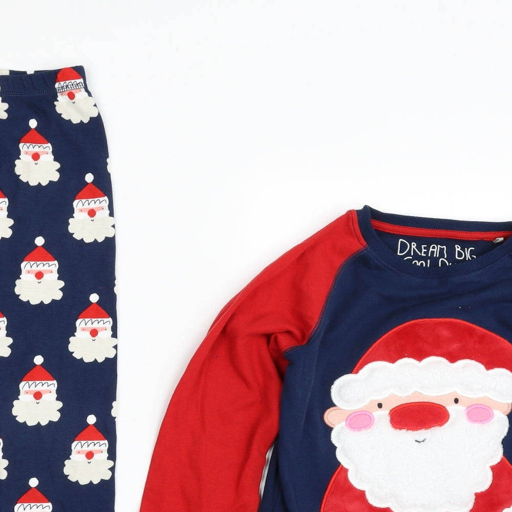 NEXT Boys Blue  100% Cotton  Pyjama Set Size 8-9 Years  Pullover - Christmas