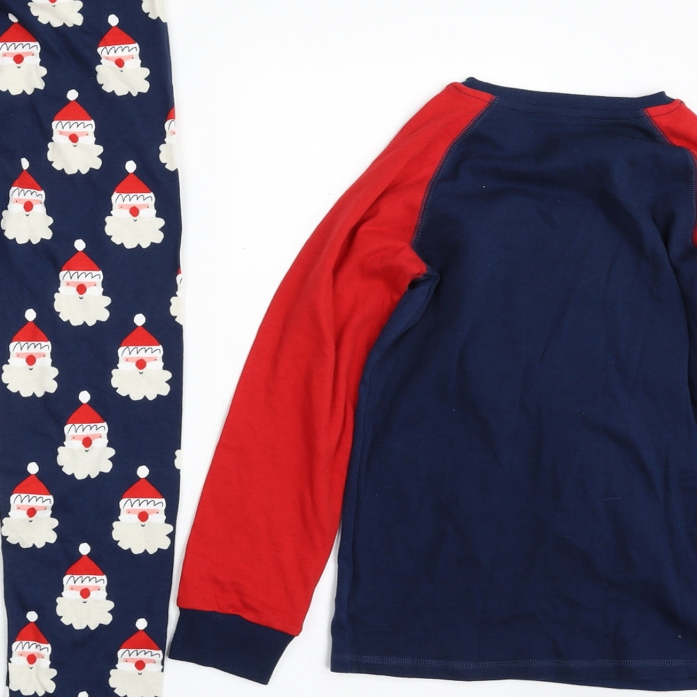 NEXT Boys Blue  100% Cotton  Pyjama Set Size 8-9 Years  Pullover - Christmas