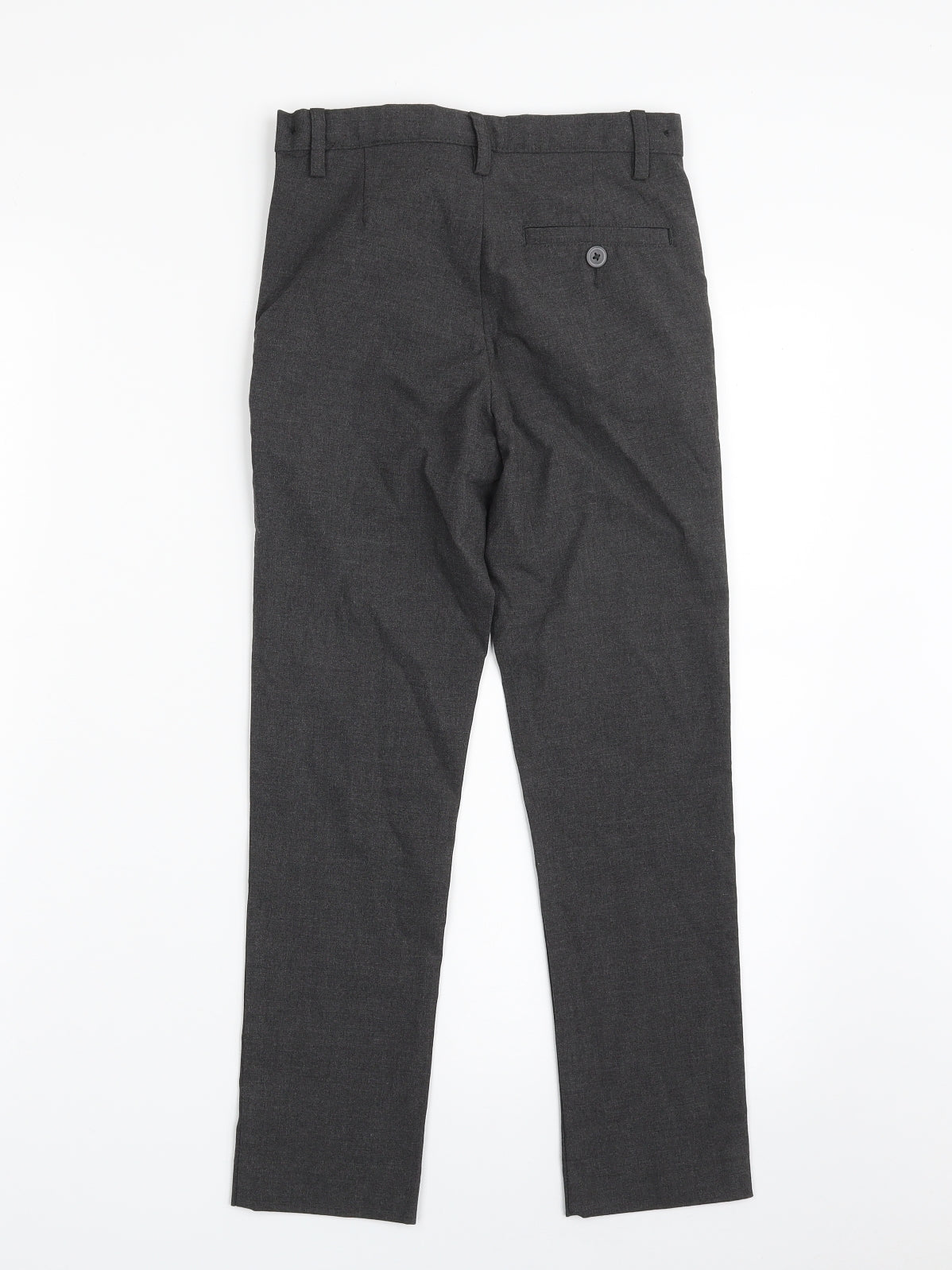 NEXT Boys Grey  Polyester Dress Pants Trousers Size 9 Years  Slim Zip