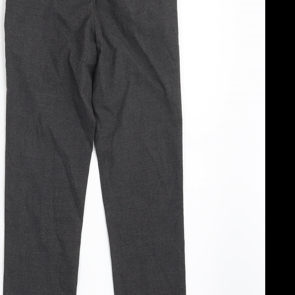 NEXT Boys Grey  Polyester Dress Pants Trousers Size 9 Years  Slim Zip