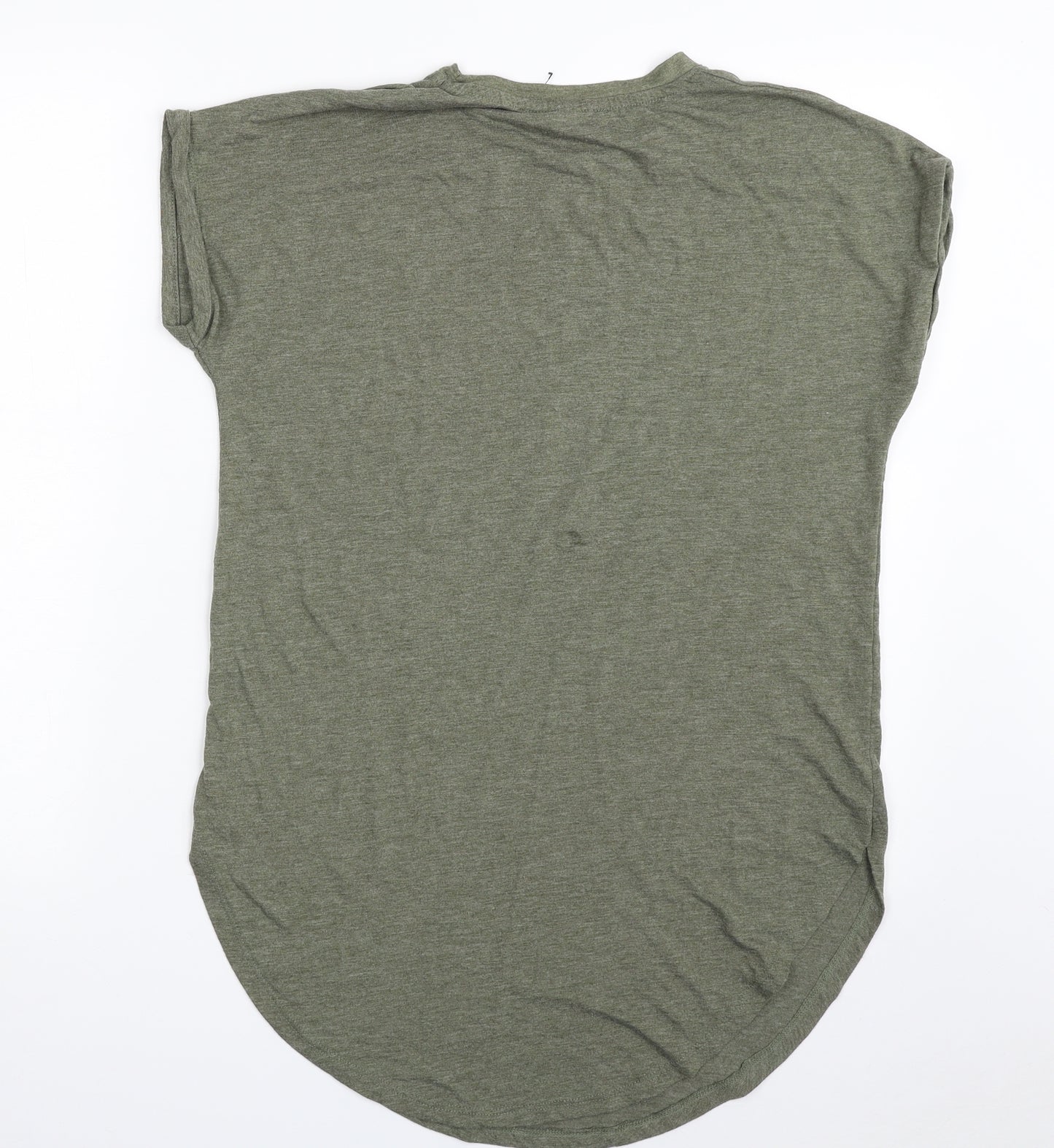 Primark Womens Green  Polyester Tunic T-Shirt Size 10 Crew Neck - Goodtimes