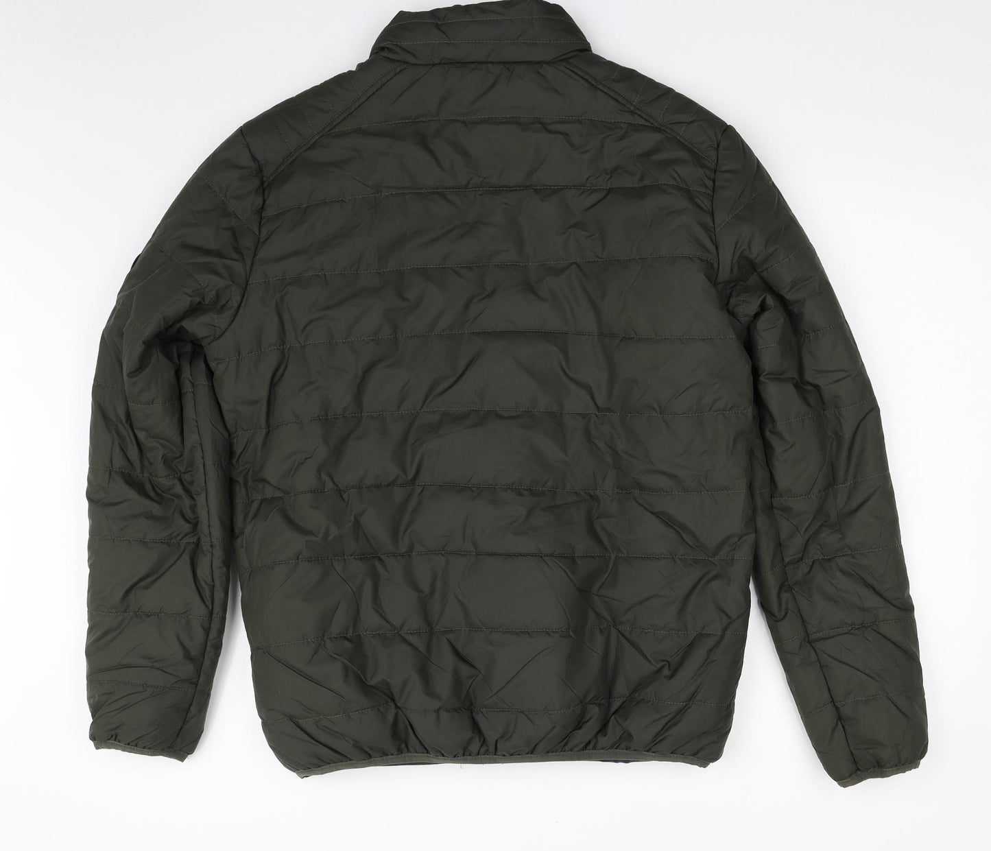 Brave Soul Mens Green   Quilted Jacket Size XL  Zip