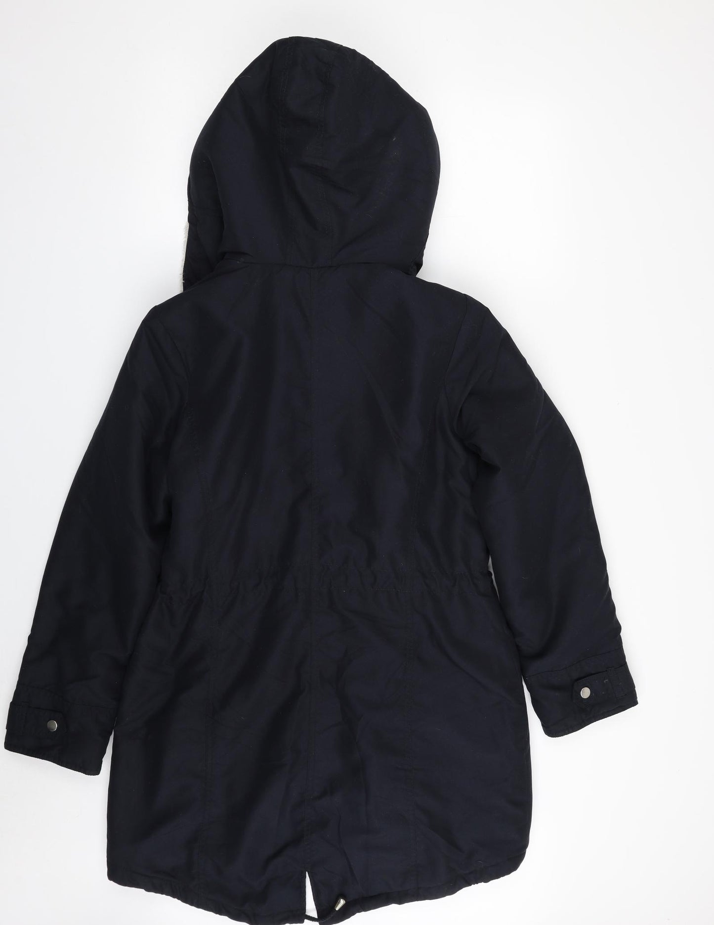 Dorothy Perkins Womens Black   Parka Jacket Size 12  Zip