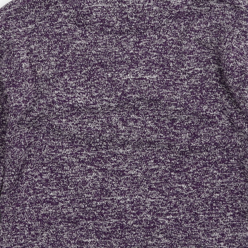 TU Womens Purple High Neck  Polyester Pullover Jumper Size 8