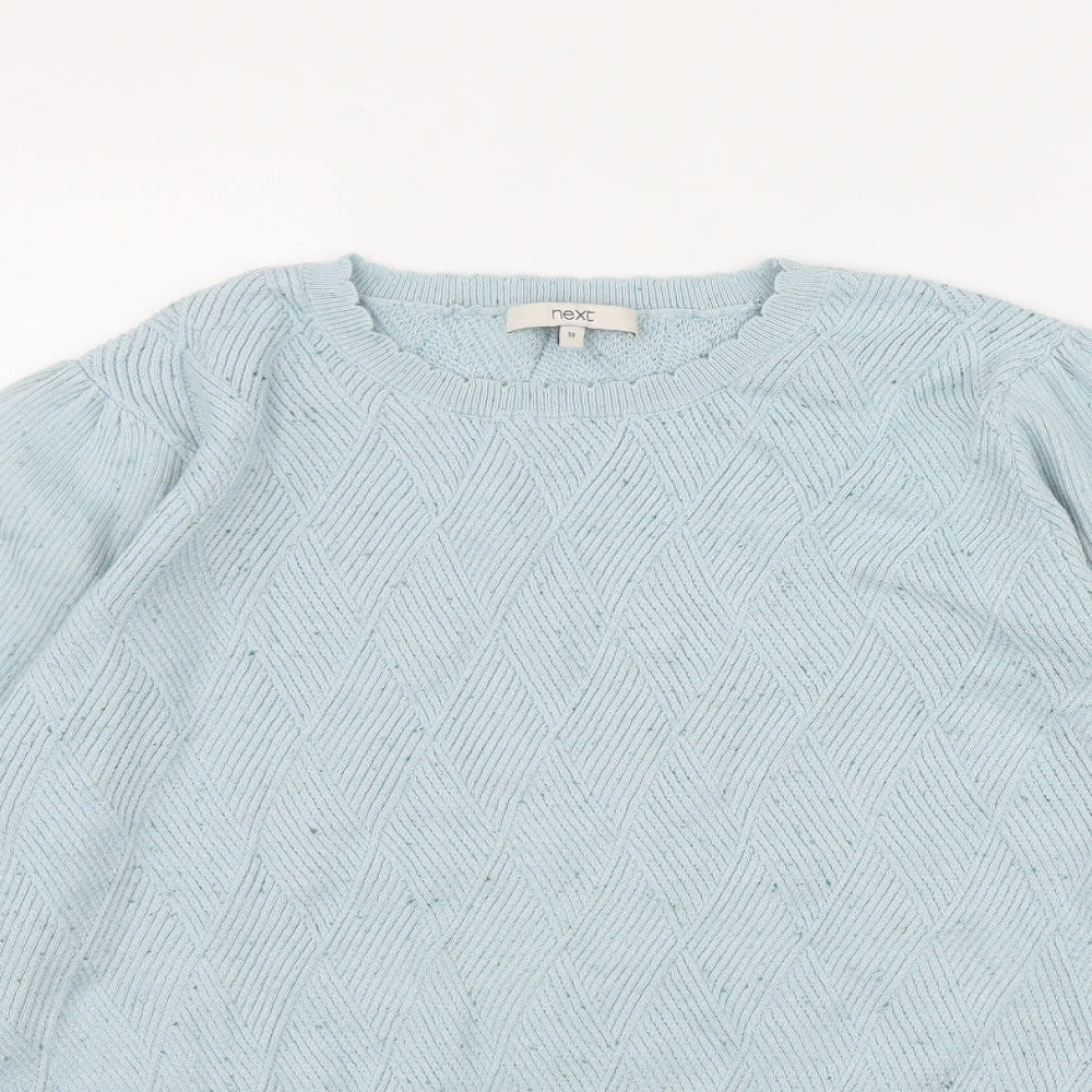 NEXT Womens Blue Round Neck  Polyester Pullover Jumper Size 18