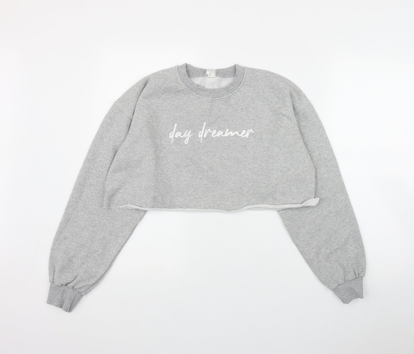 Preworn Womens Grey  Cotton Pullover Sweatshirt Size M   - 'Day Dreamer'
