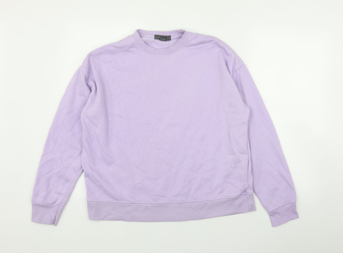 Primark Womens Purple  Cotton Pullover Sweatshirt Size M