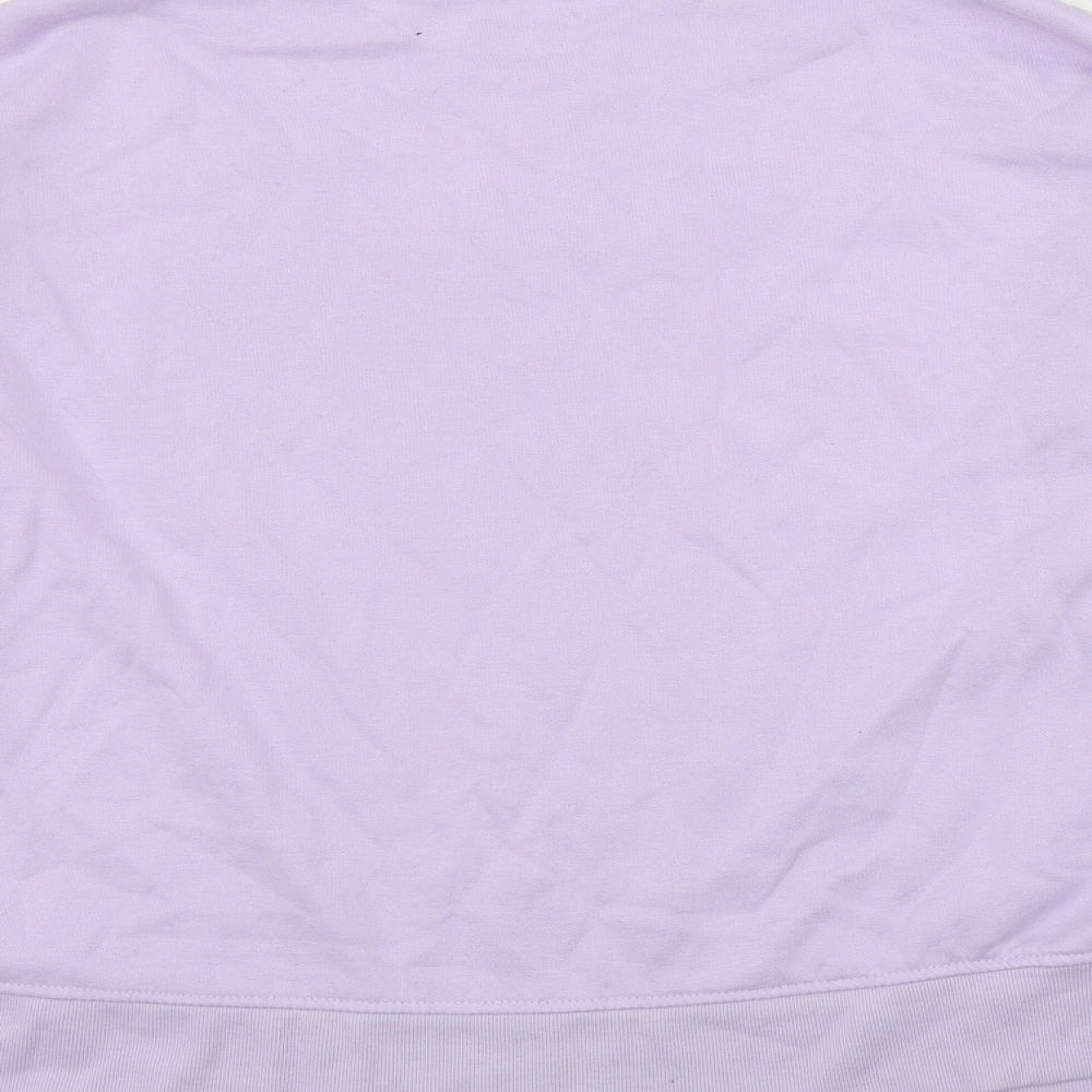 Primark Womens Purple  Cotton Pullover Sweatshirt Size M
