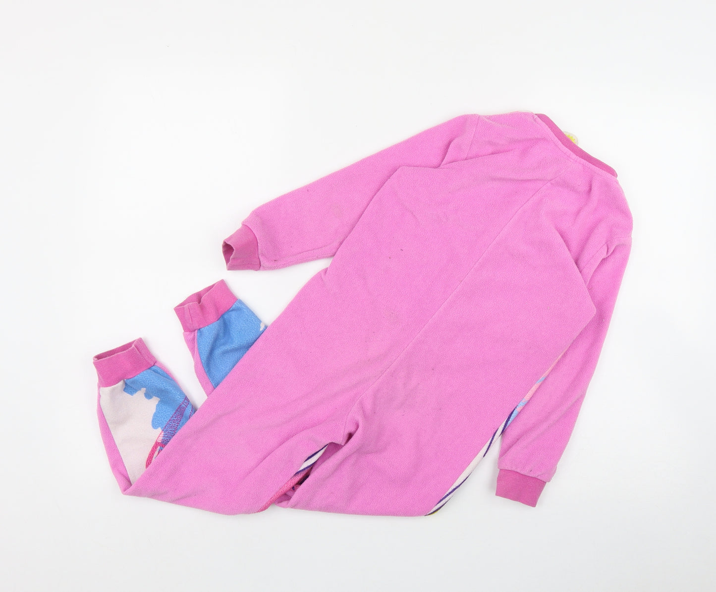 Shopkins Girls Pink Solid Polyester Top One Piece Size 6-7 Years  Zip
