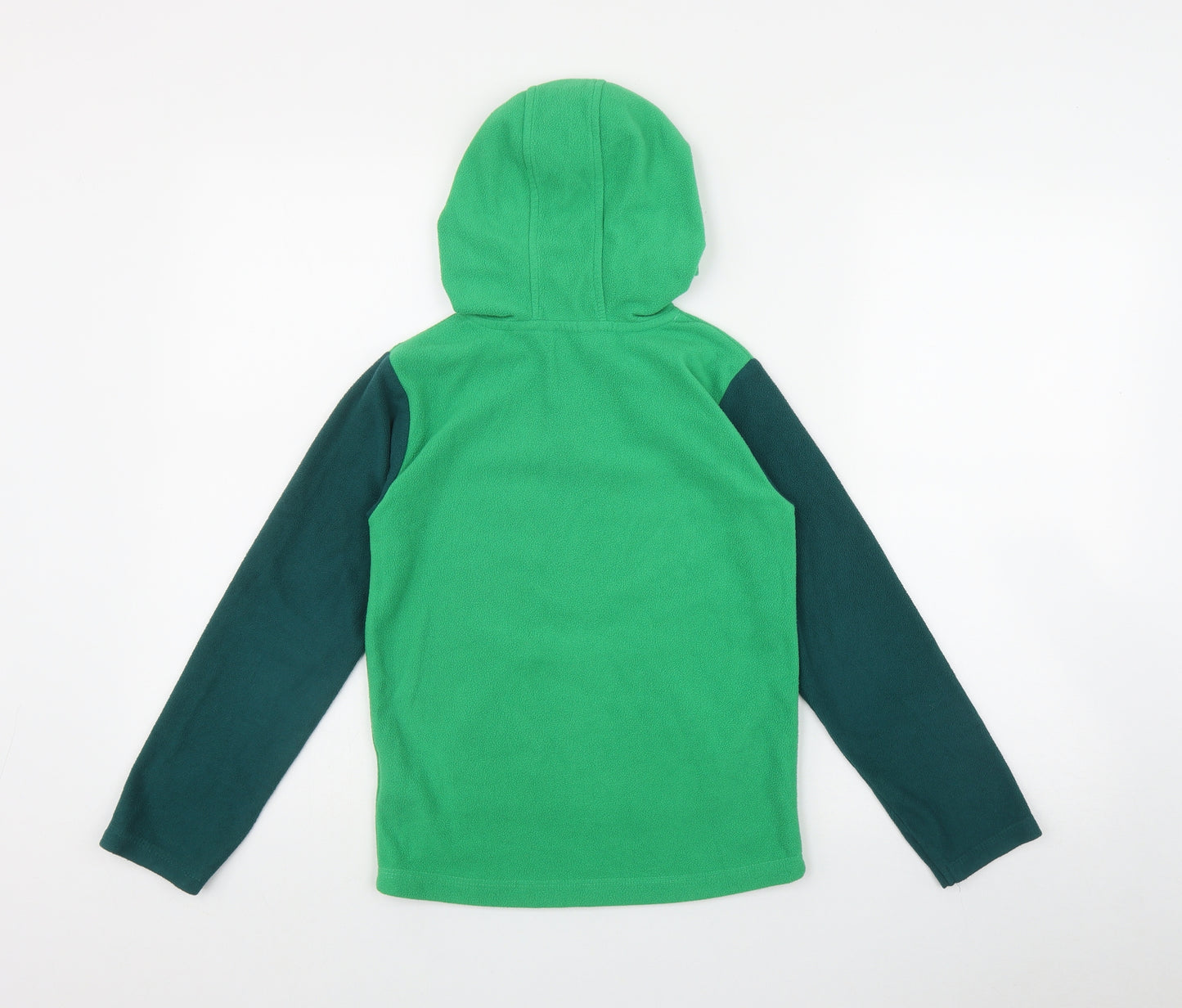 Mountain Warehouse Boys Green  Polyester Pullover Hoodie Size 9-10 Years  Zip