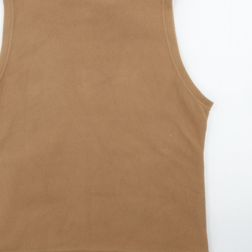 Edinburgh Woolen Mill  Womens Brown   Jacket Waistcoat Size S  Zip