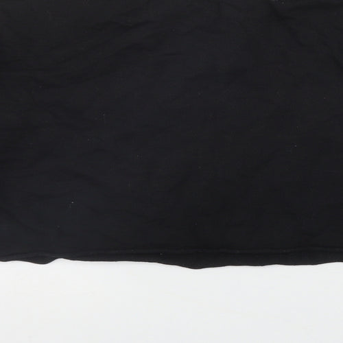 Primark Girls Black  Cotton Pullover Sweatshirt Size 11 Years