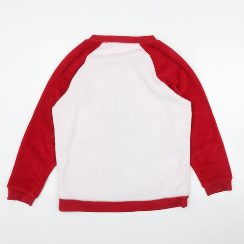 Primark Womens Red Solid Polyester Top Pyjama Top Size M   - Mickey Mouse
