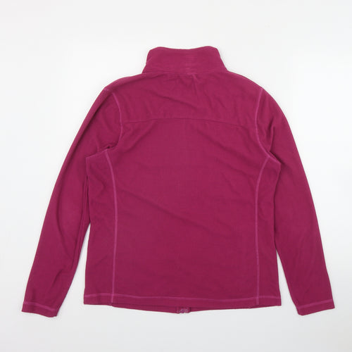 Loungewear Womens Pink  Polyester Full Zip Sweatshirt Size S  Zip